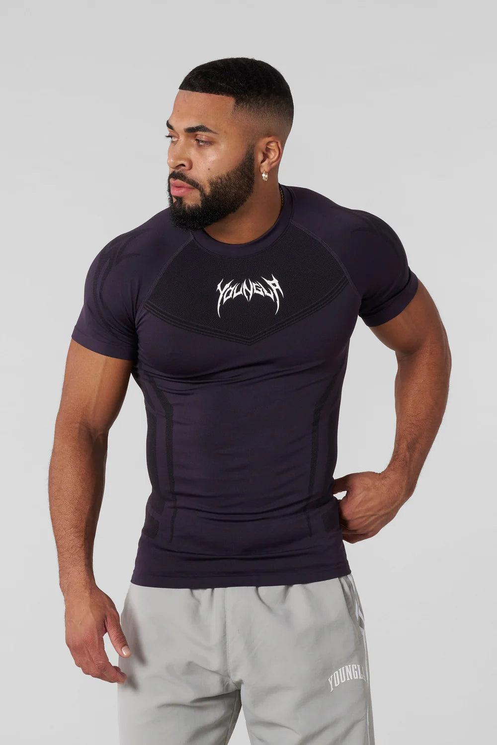 Playera Compresión Warrior - Morada