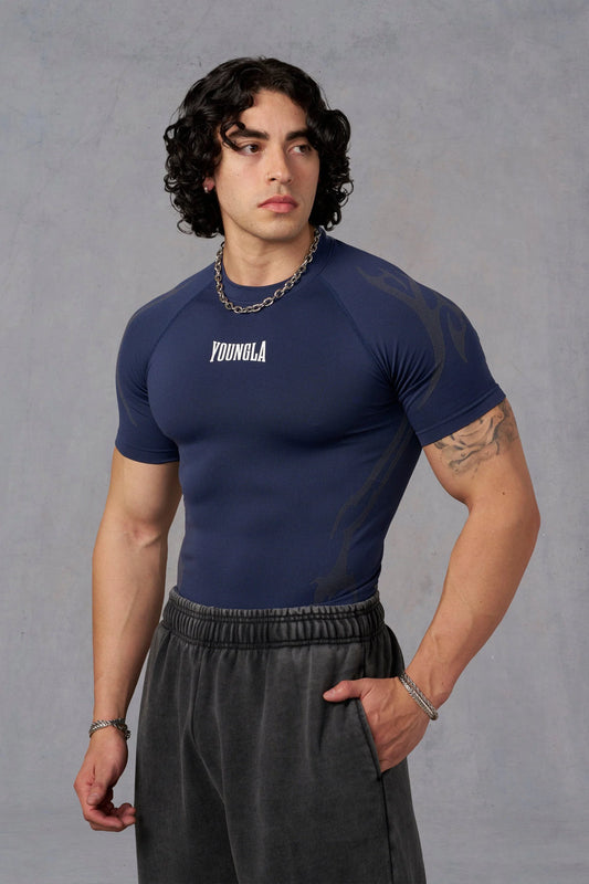 Playera Compresión Gothic - Azul