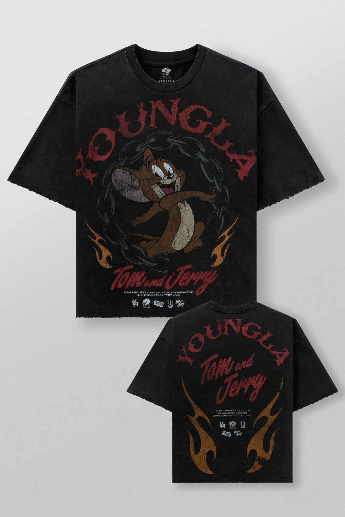 Camiseta Tom & Jerry - Negra