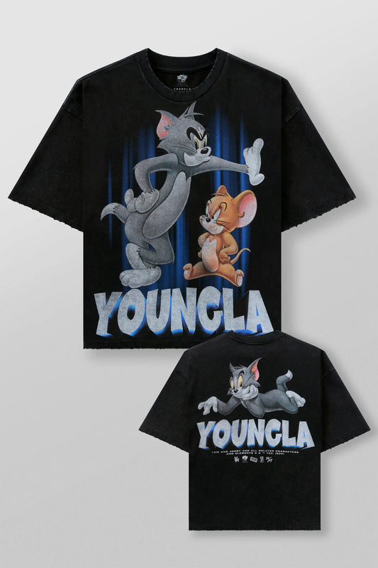 Camiseta Tom & Jerry - Negra