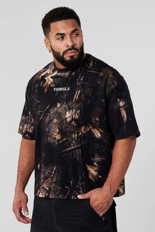 Playera Camo - Negra