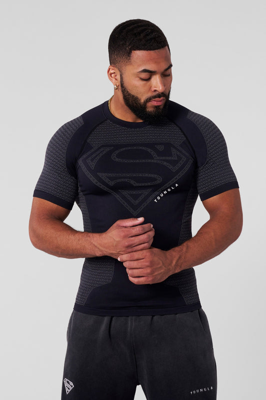 Playera Compresión Superman - Negra