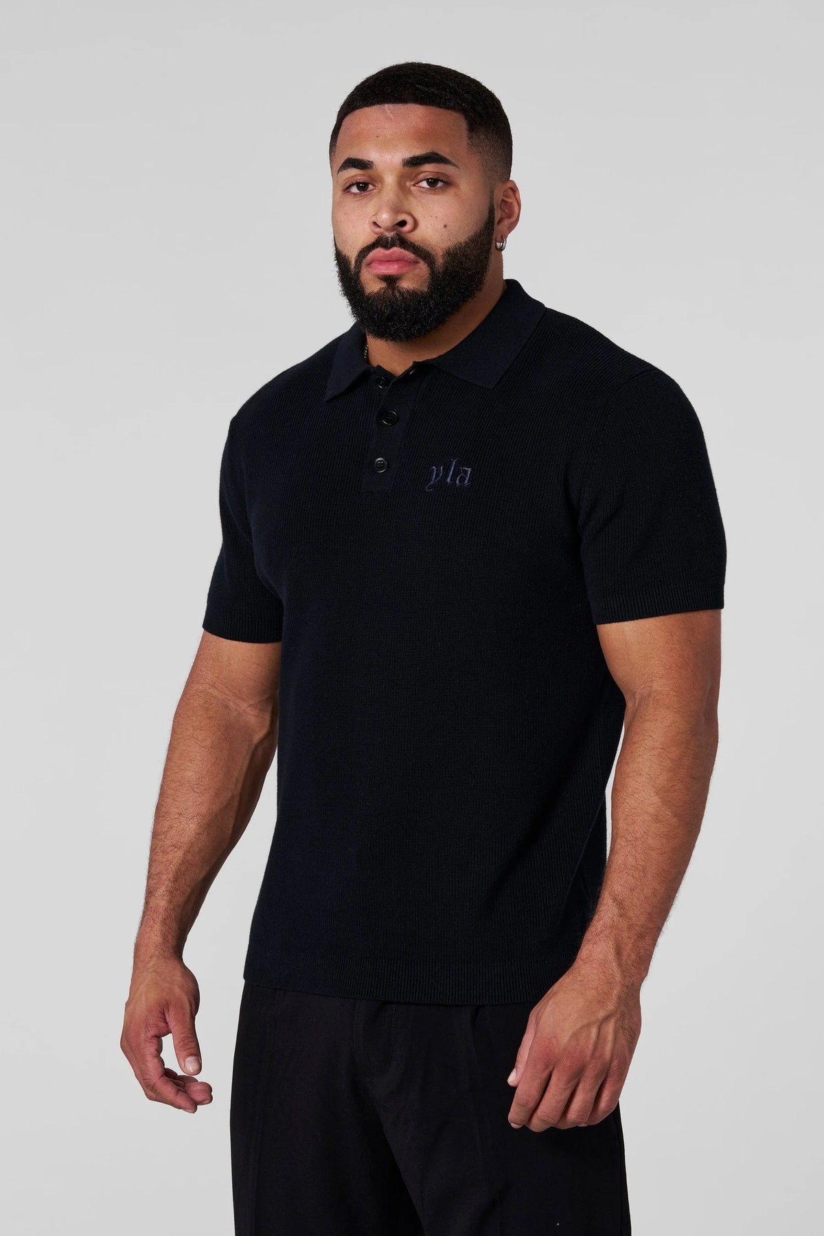 Polo Knitted - Negro