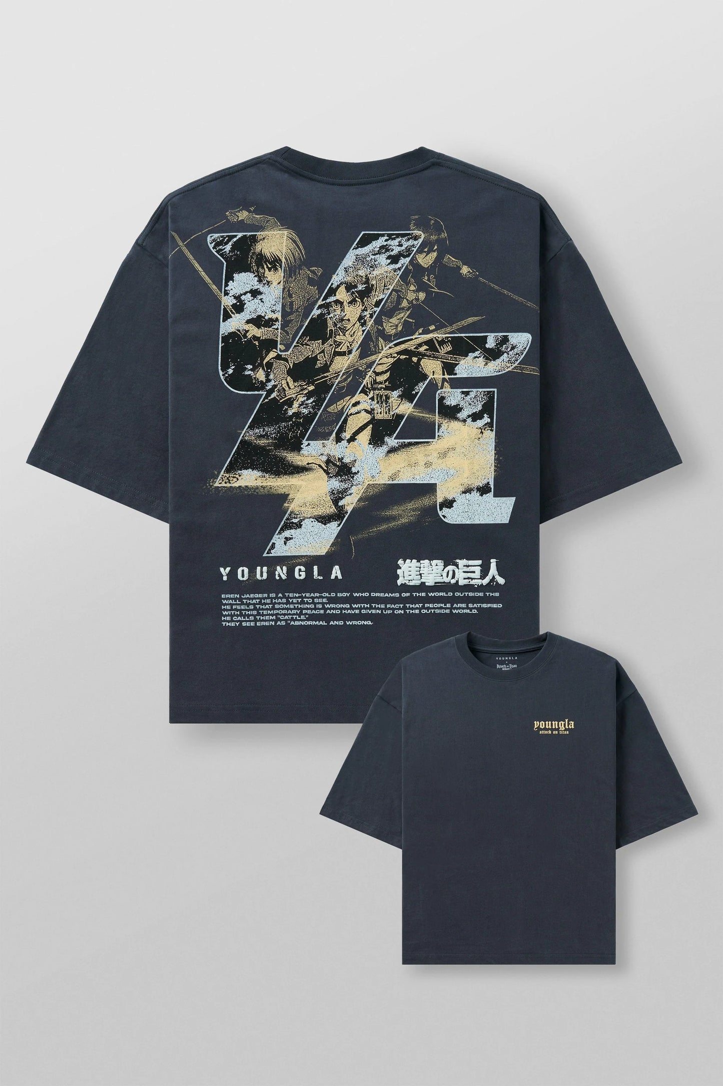Playera AOT - Azul