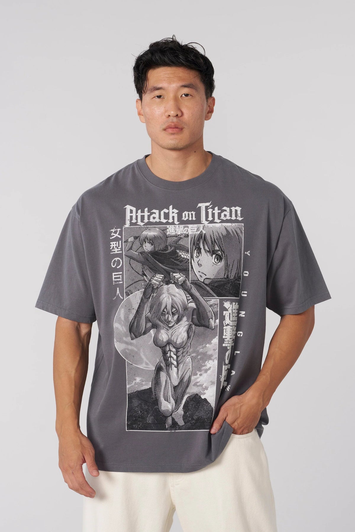 Playera AOT - Gris