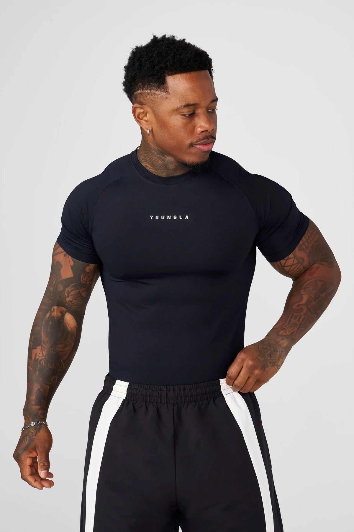 Playera Compresión Clásica - Negra