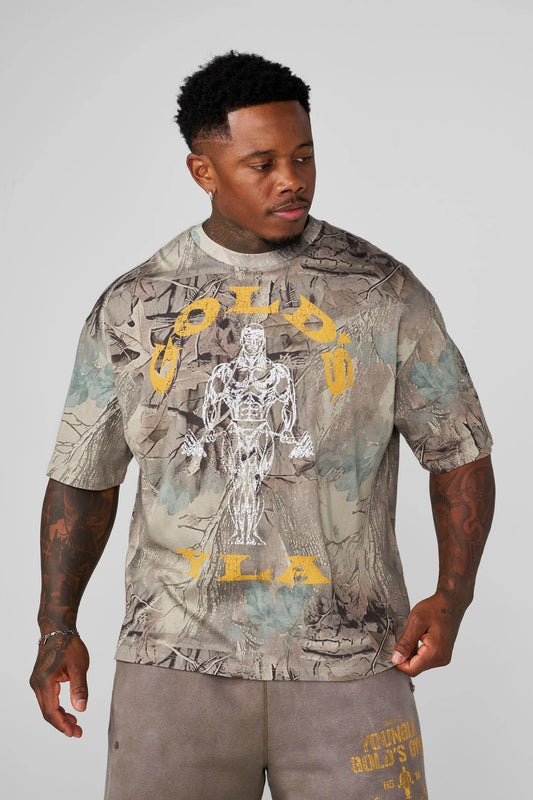Playera Gold´s Iron - Vede Camo
