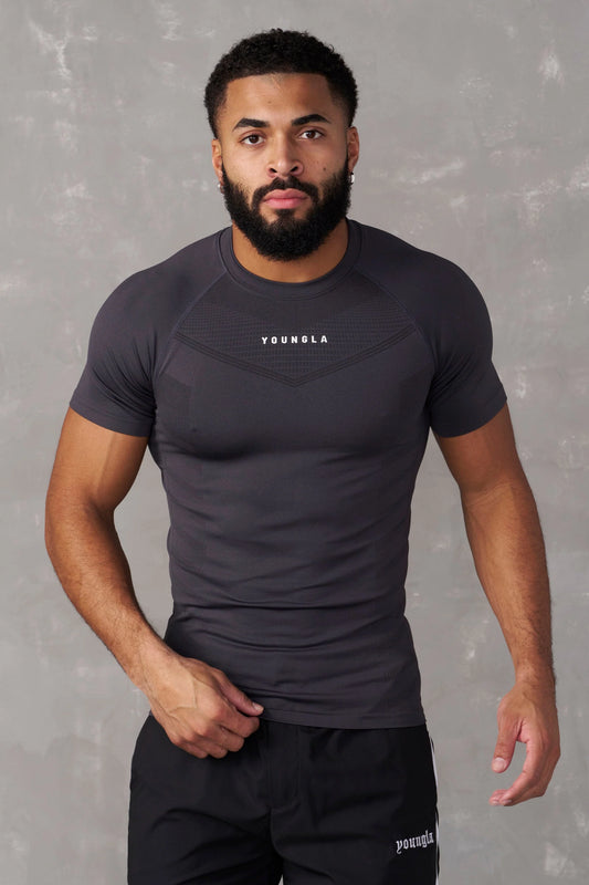 Playera Compresión SuperVillain - Gris Carbón