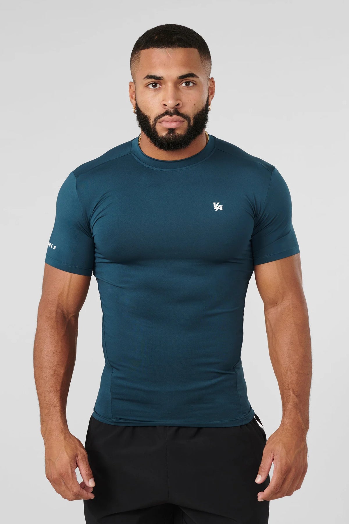 Playera Compresión Stealth - Azul Verdoso