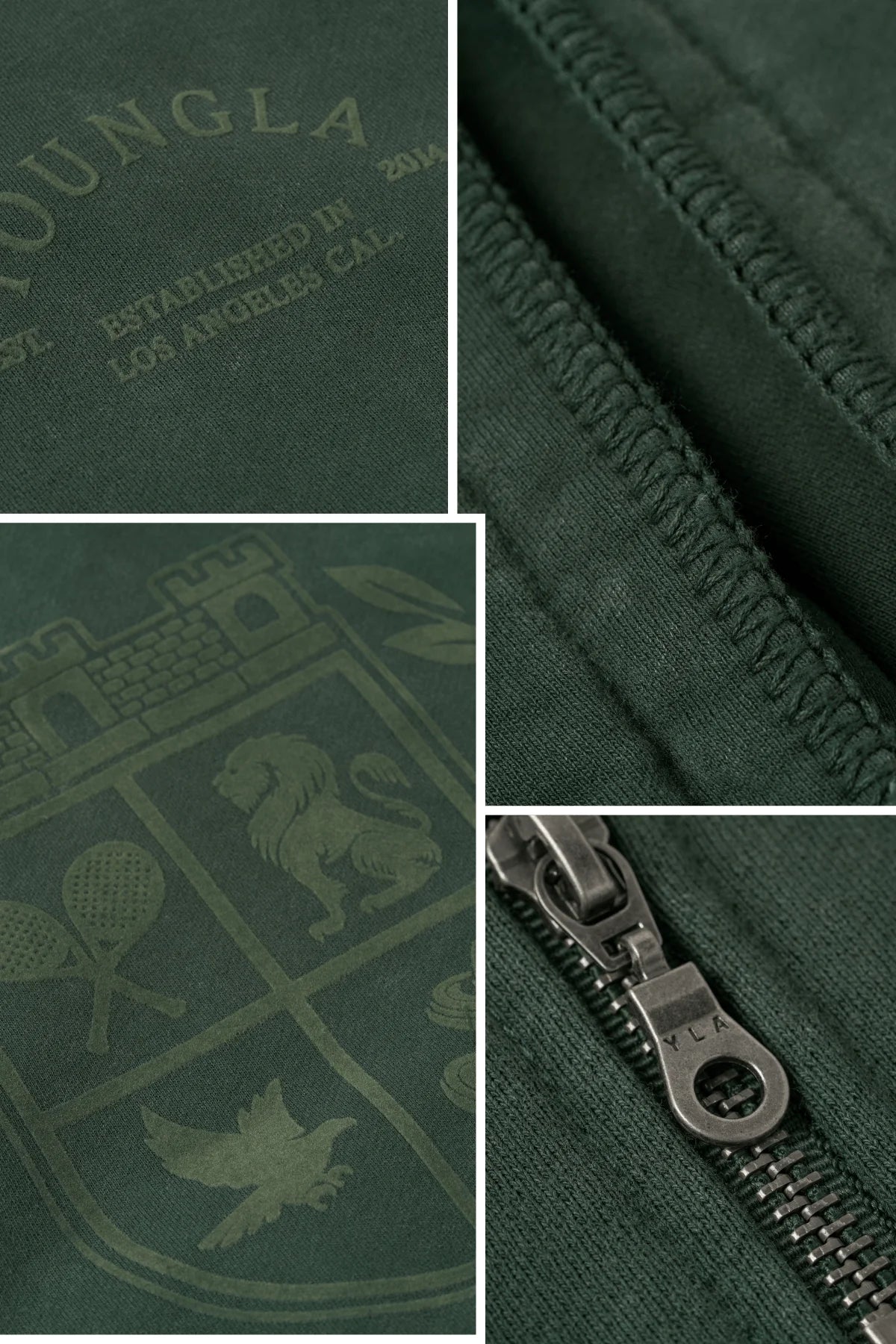 Suéter 1/4 Zip Old Money - Verde Deslavado