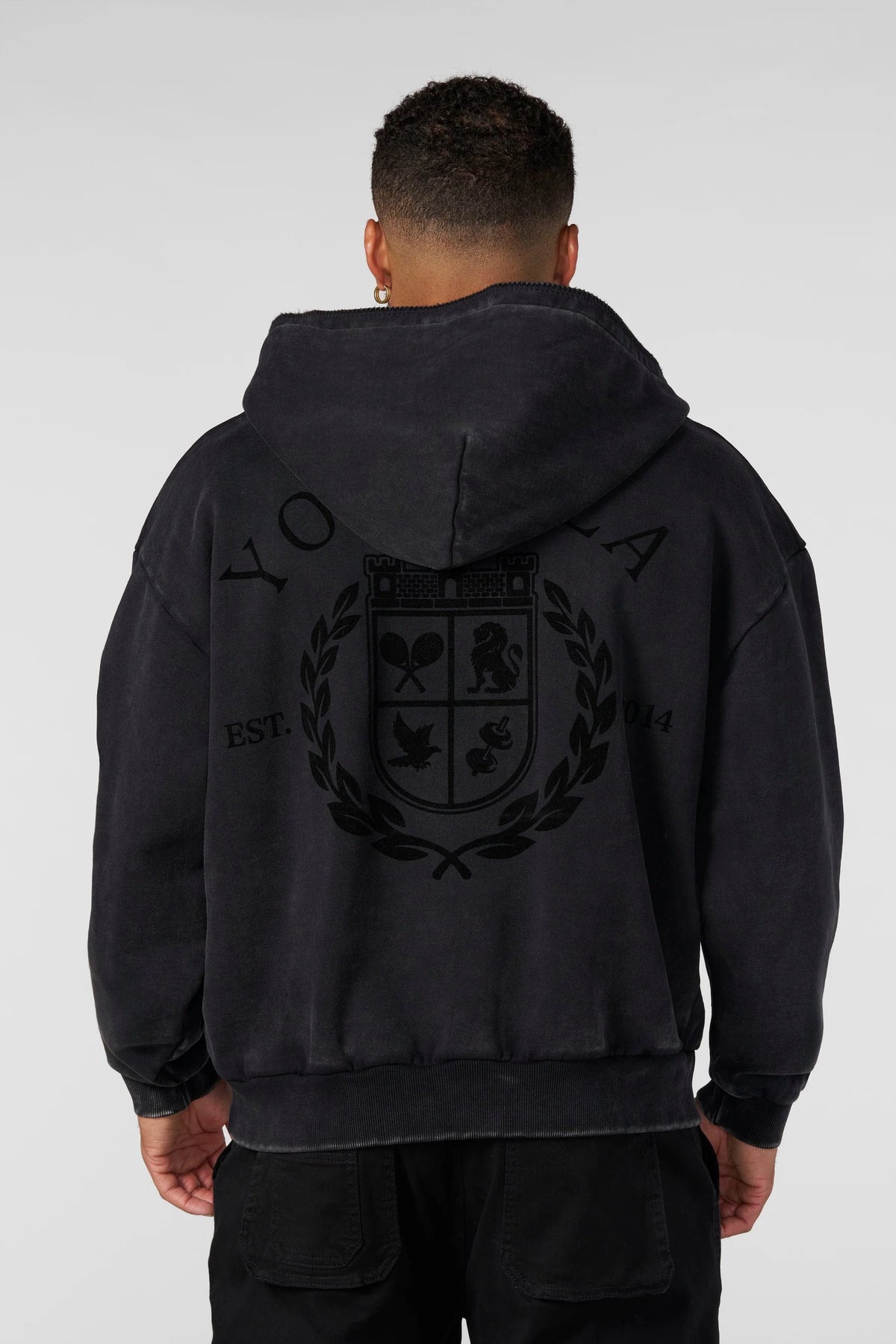 Suéter 1/4 Zip Old Money - Negro