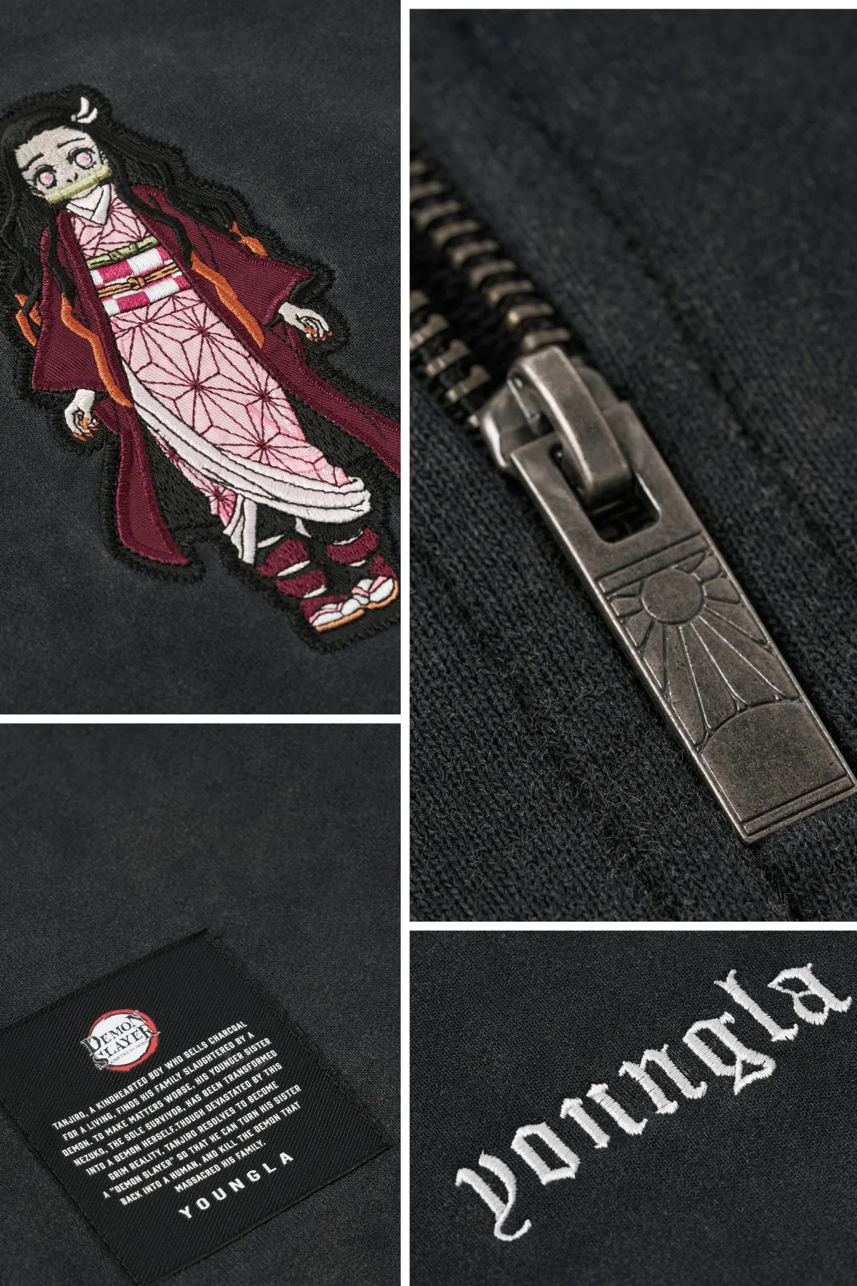 Suéter 1/4 Zip Demon Slayer - Nezuko