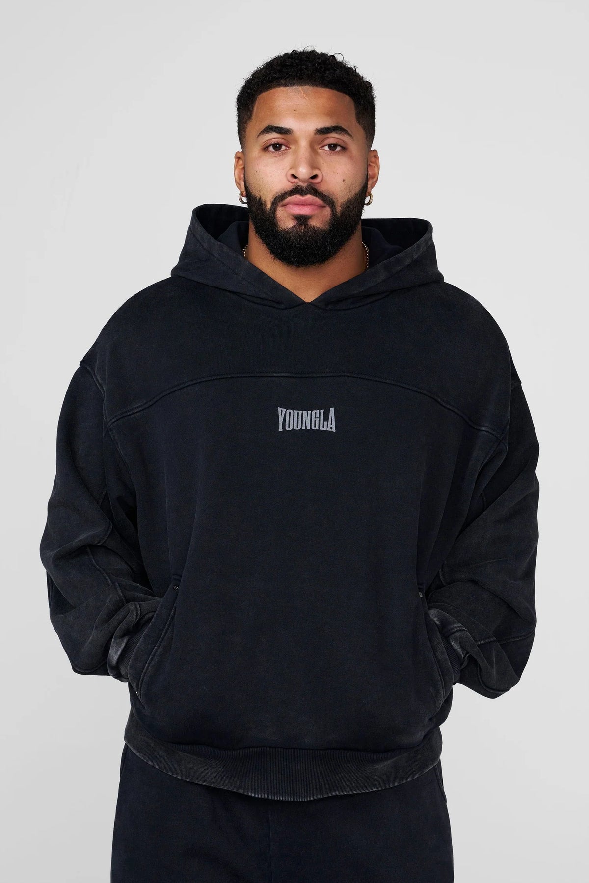 Hoodie Crossline - Negra
