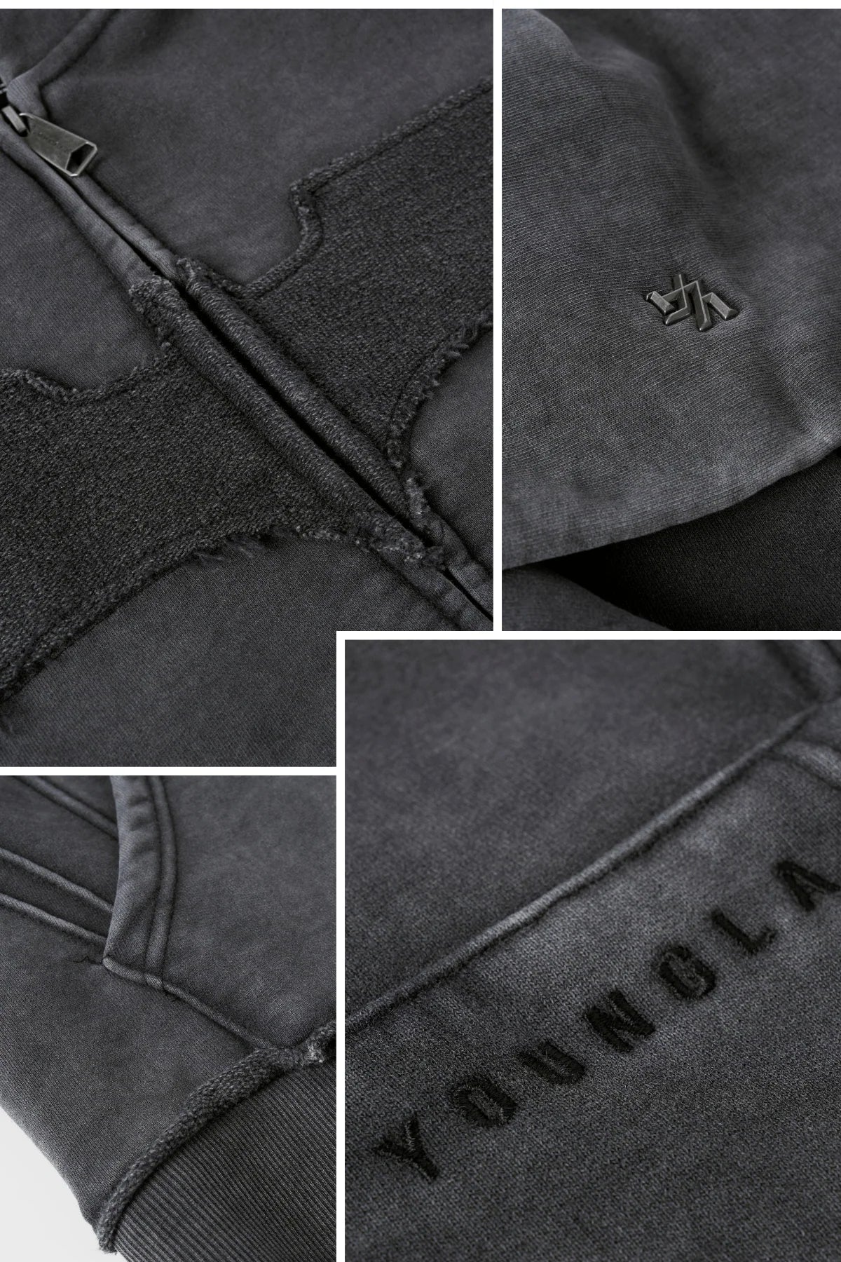 Hoodie Zip Armored Batman - Gris Deslavado