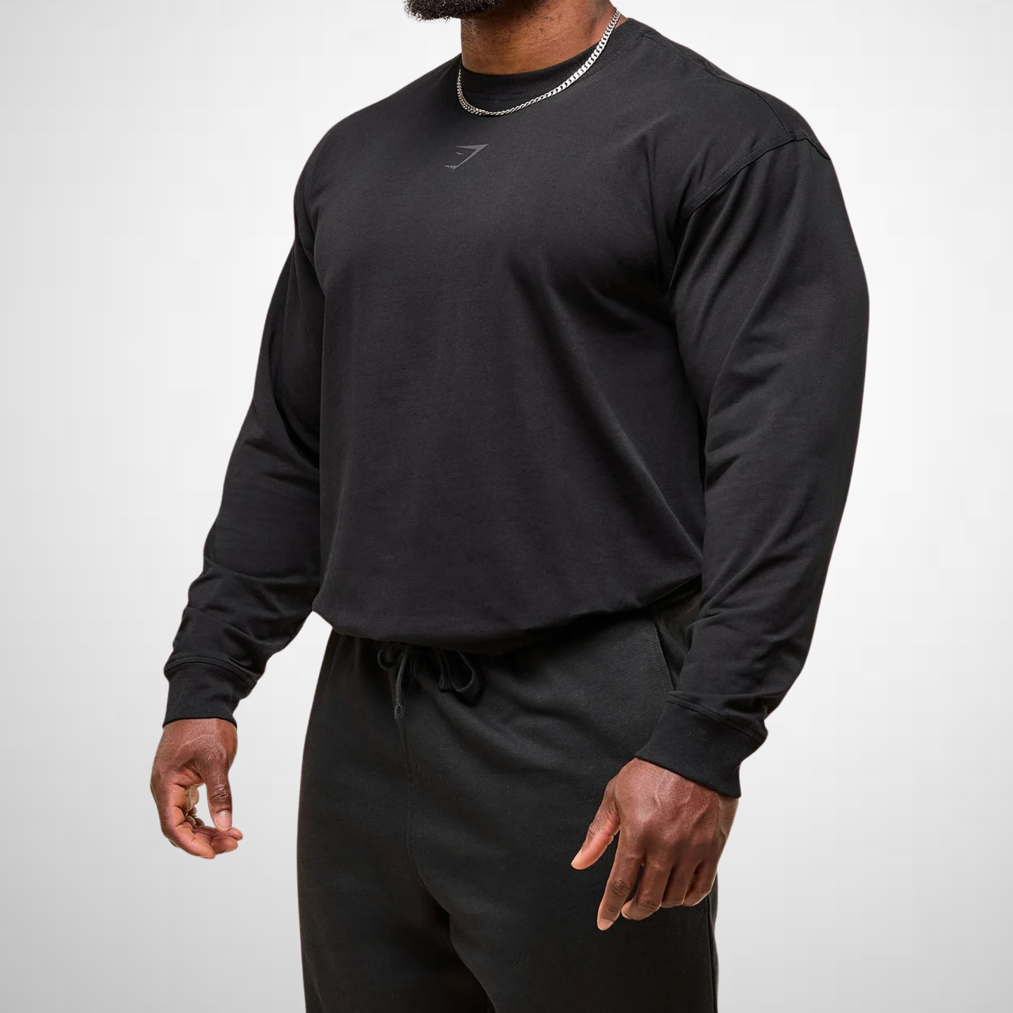 Playera Power Manga Larga - Negra