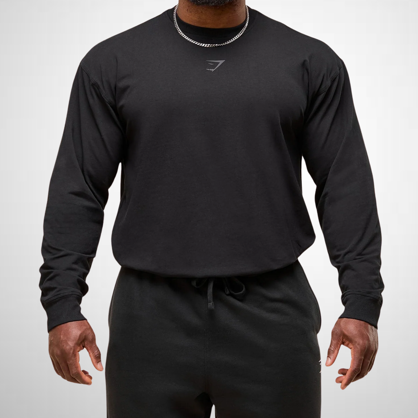 Playera Power Manga Larga - Negra