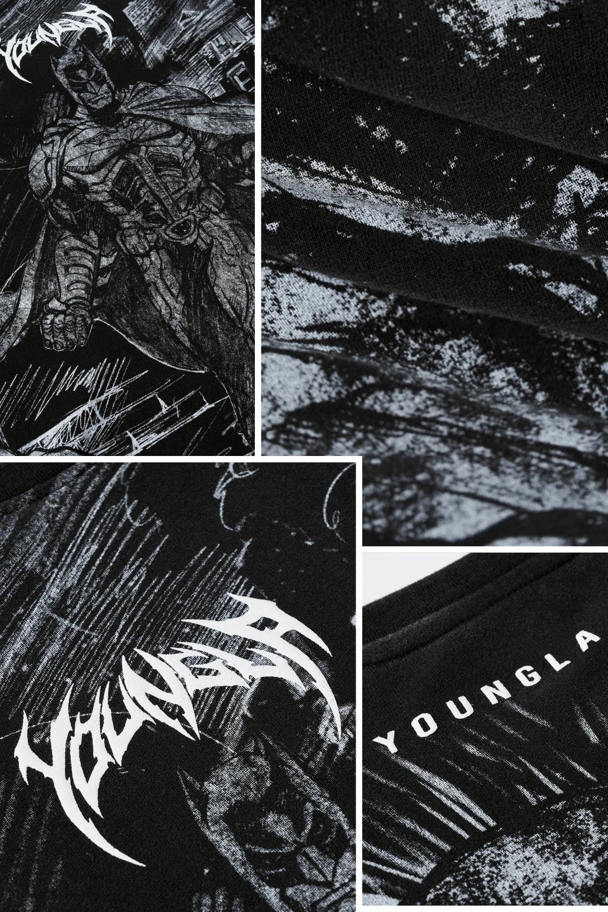 Suéter Comic Batman - Negro/Blanco