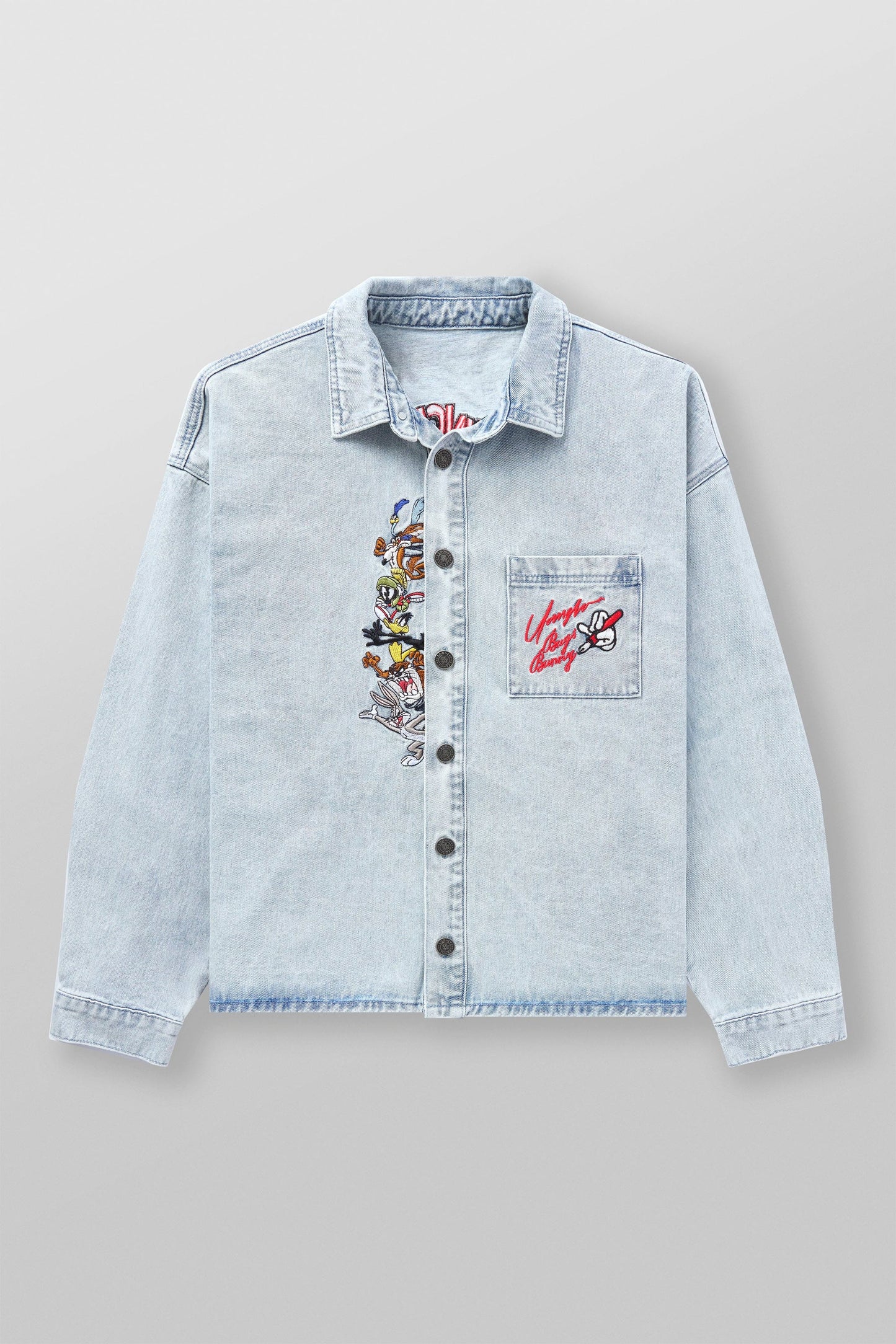 Camisa Mezclilla Looney Tunes - Azul
