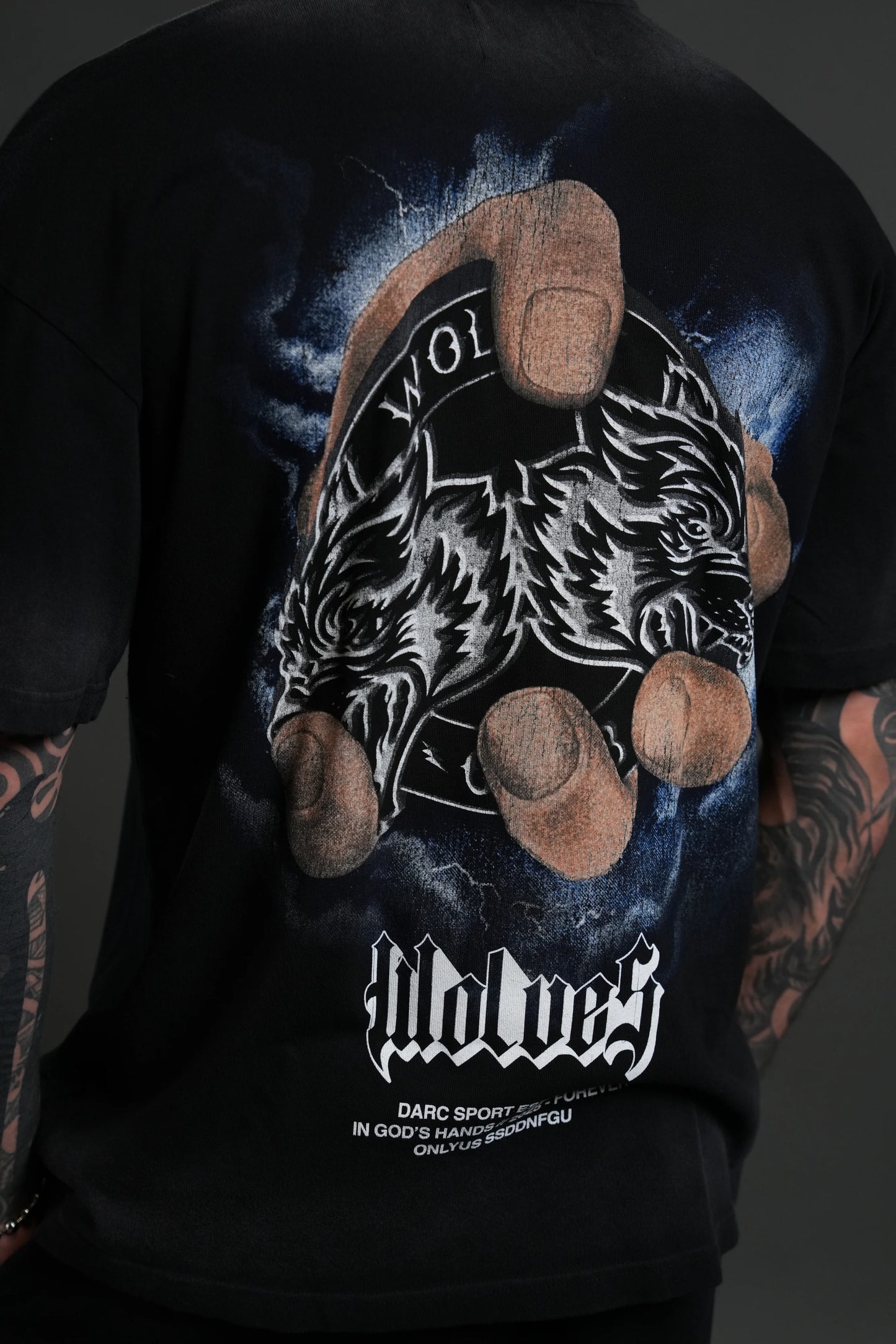 Playera God´s Hands - Negra