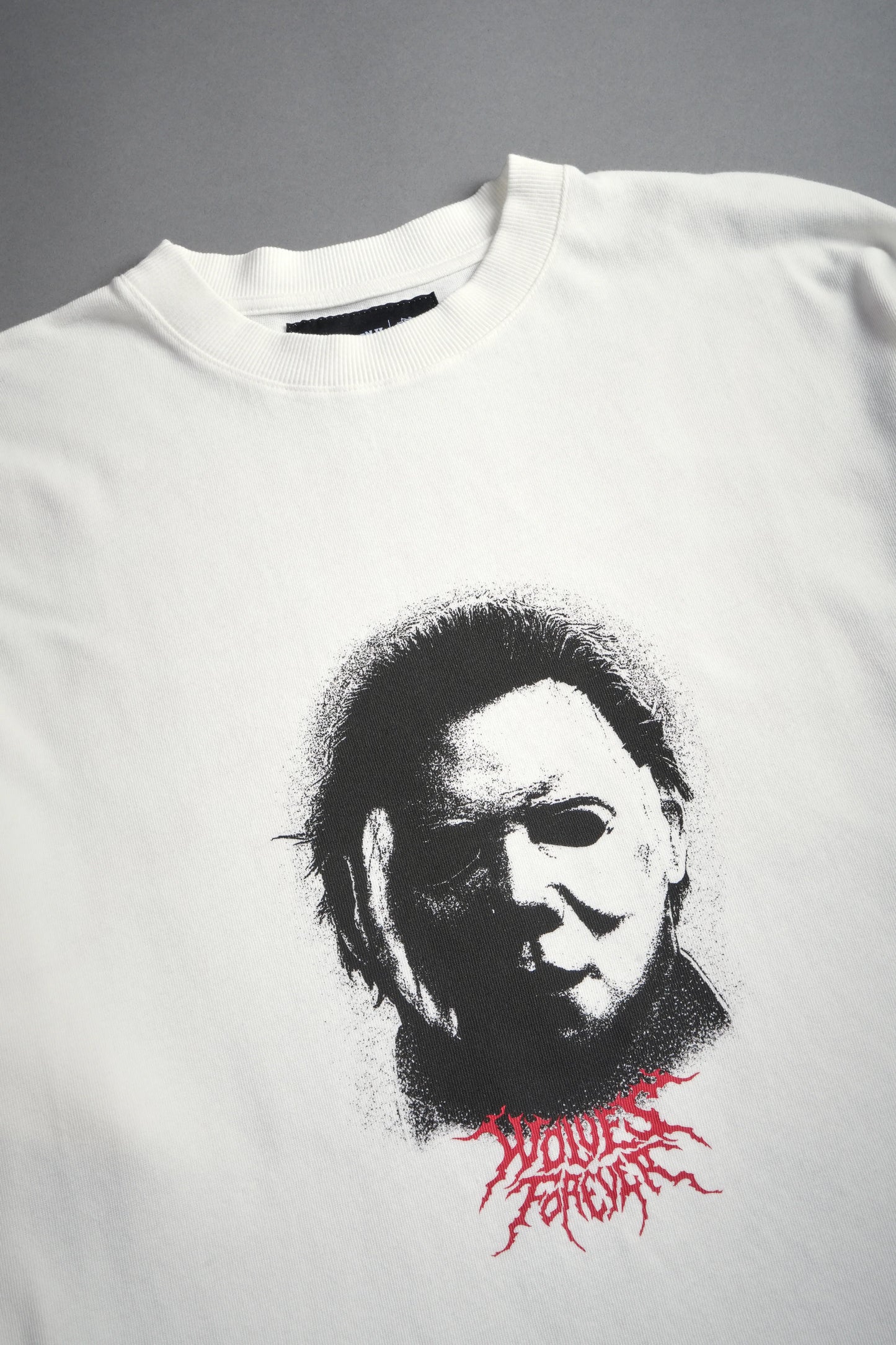 Playera “Watch Your Back” Premium Oversized - Crema