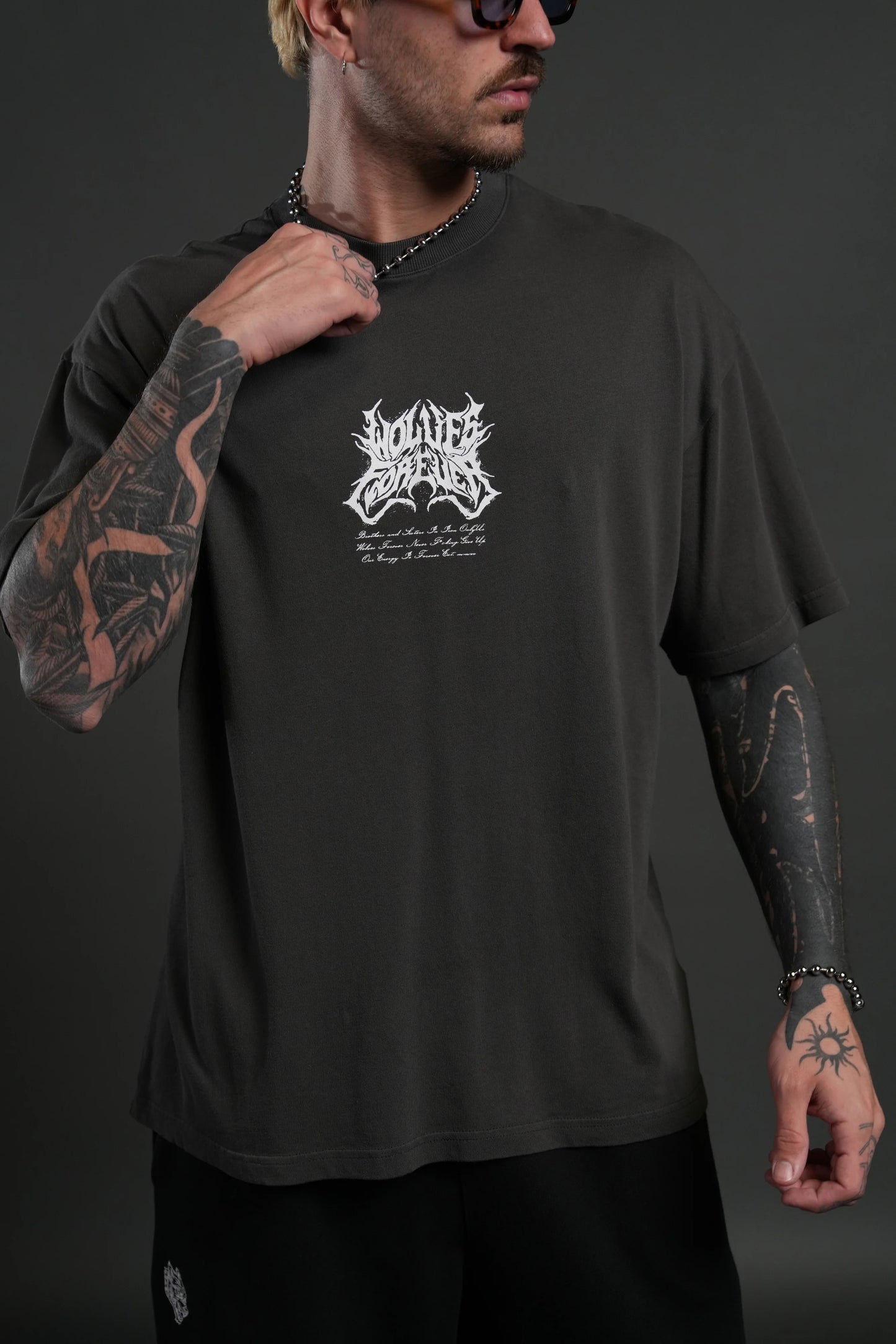 Playera Loyalty Oversized - Gris