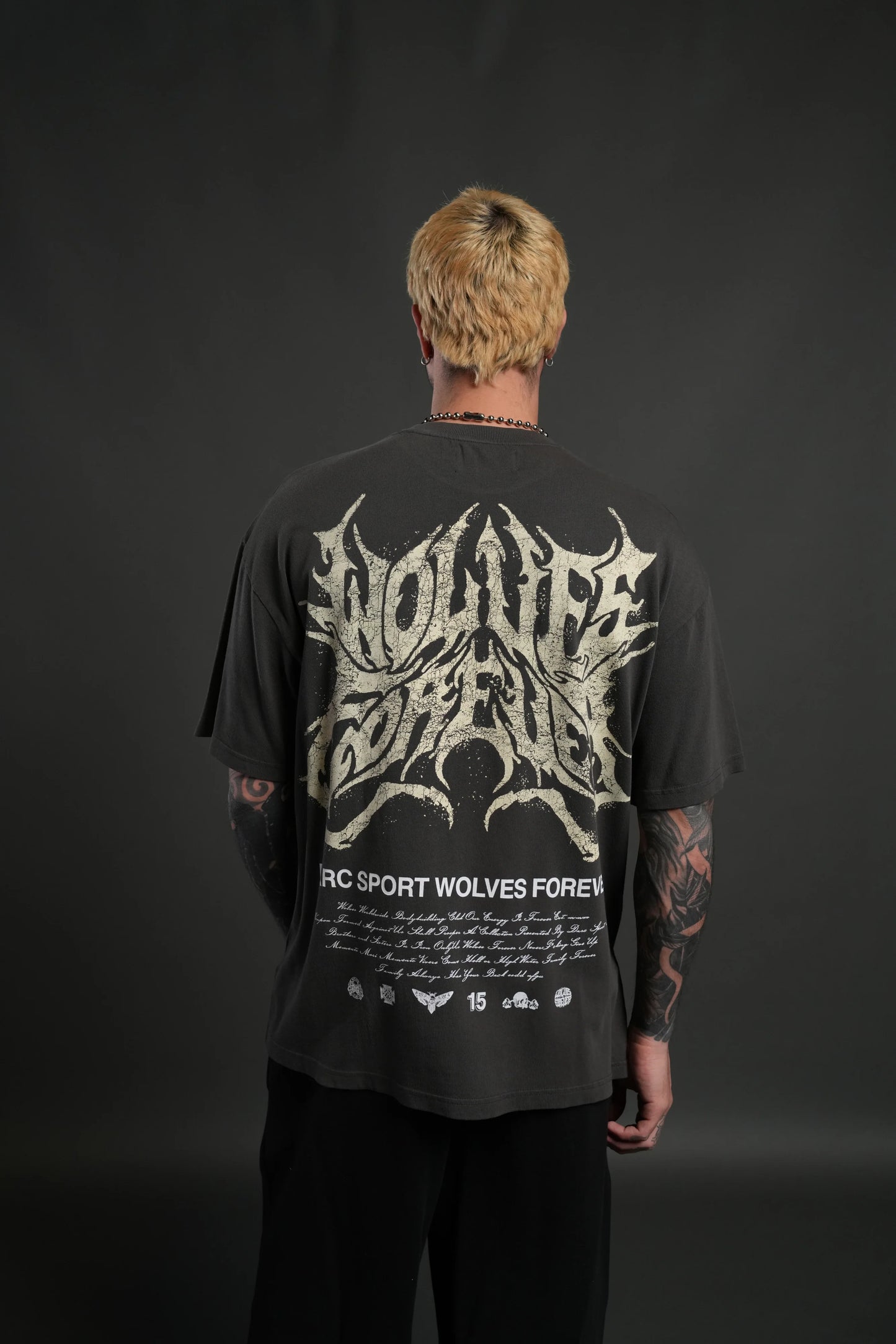 Playera Loyalty Oversized - Gris