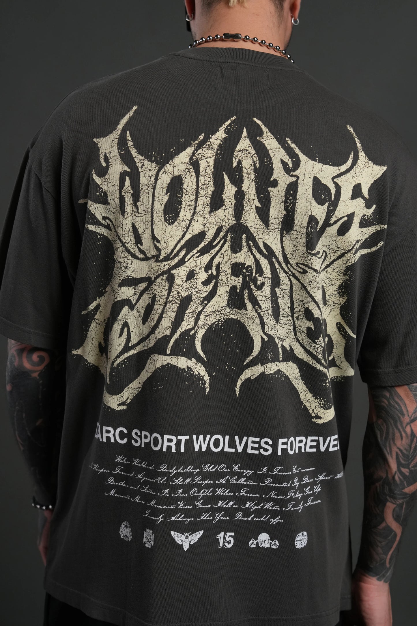 Playera Loyalty Oversized - Gris