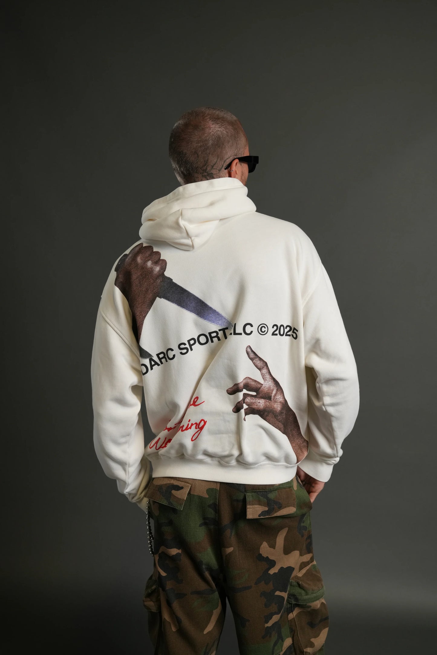 Hoodie “Eternal Blood Pierce” - Crema