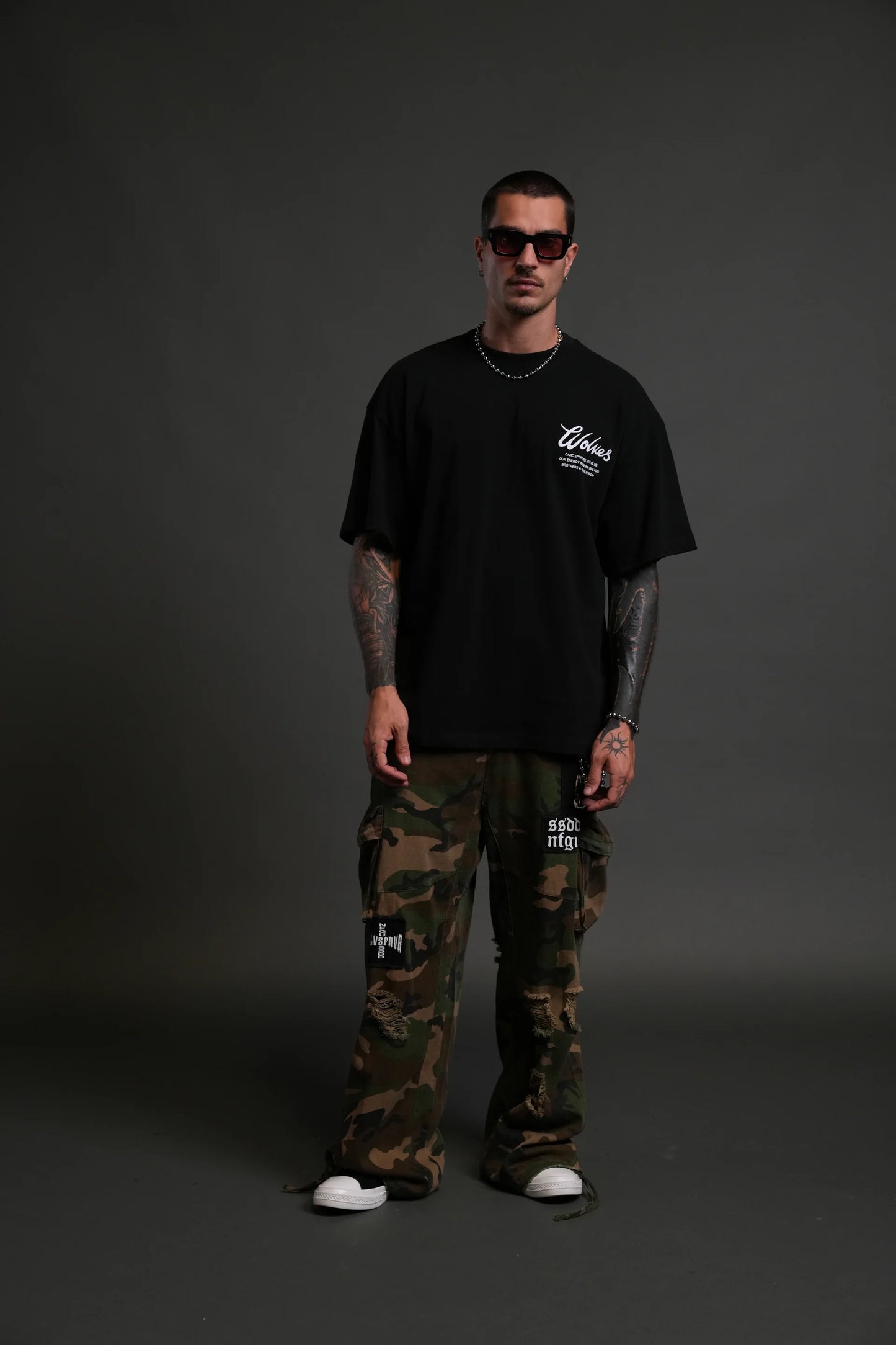 Playera Western Wolves - Negra