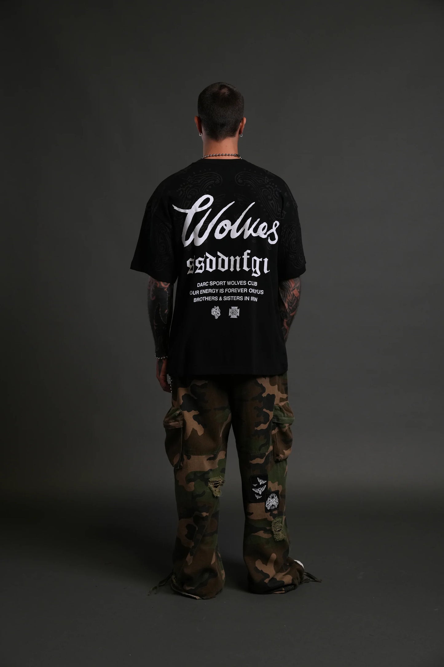Playera Western Wolves - Negra
