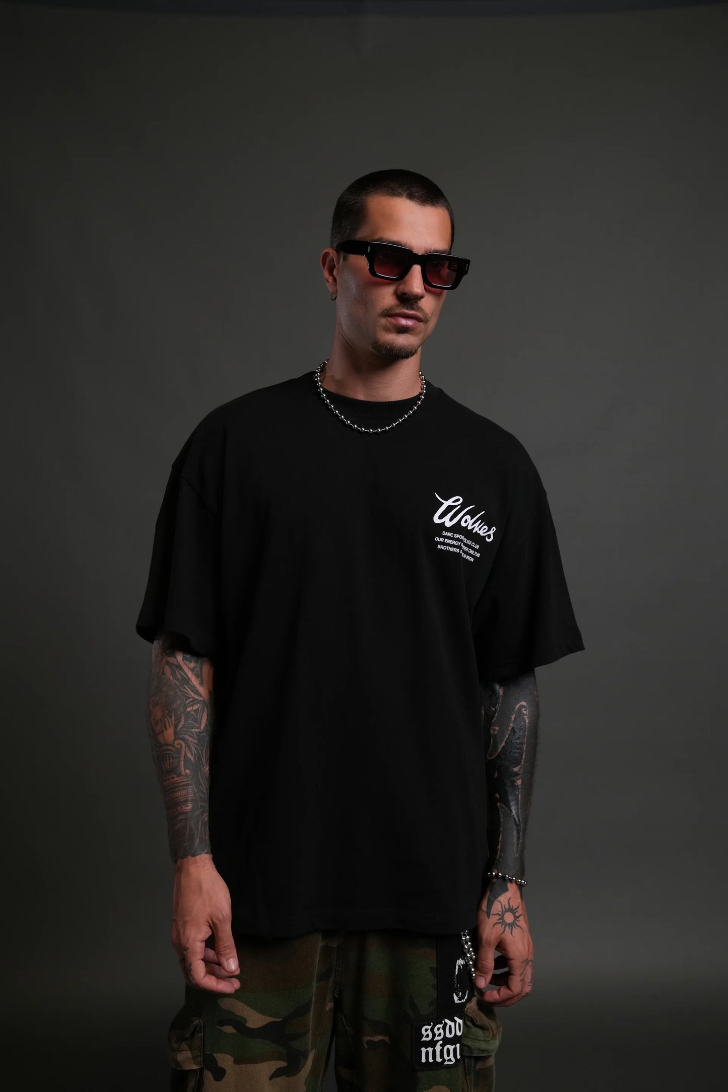 Playera Western Wolves - Negra