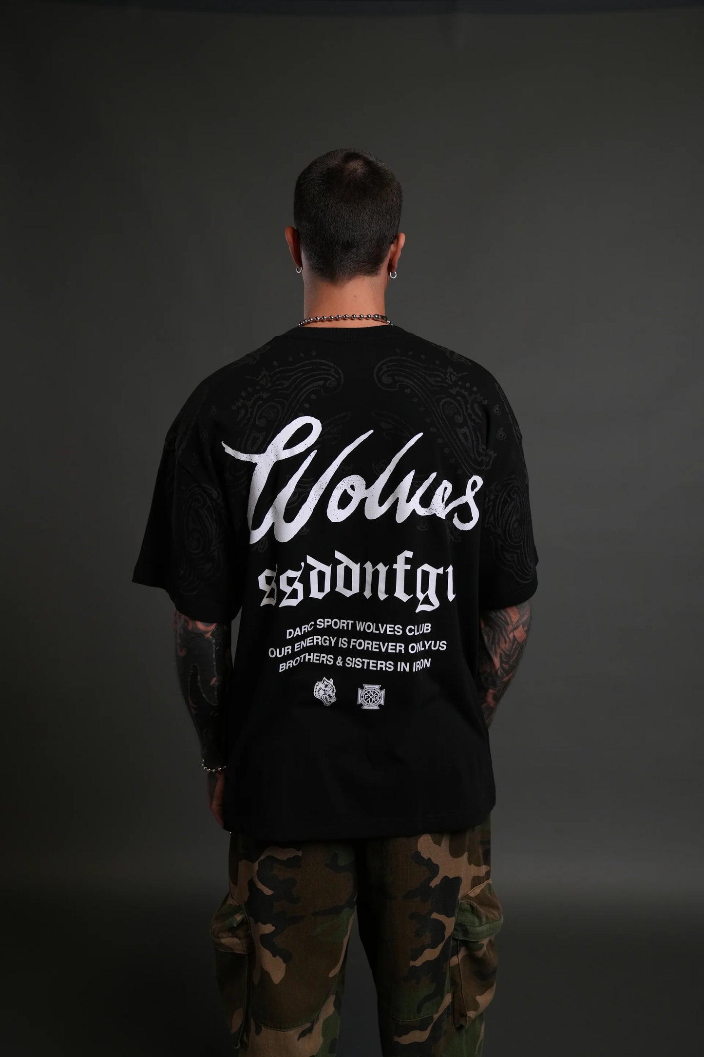 Playera Western Wolves - Negra