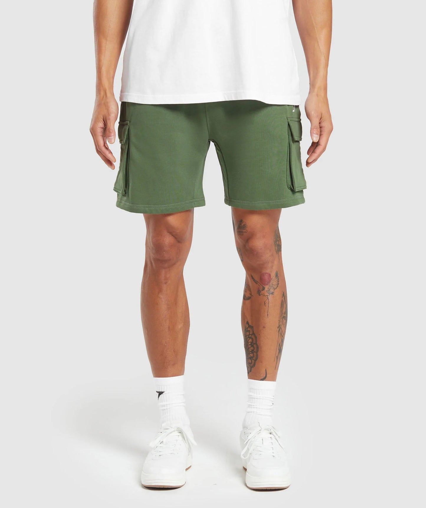 Gymshark Crest Cargo Shorts - Core Olive