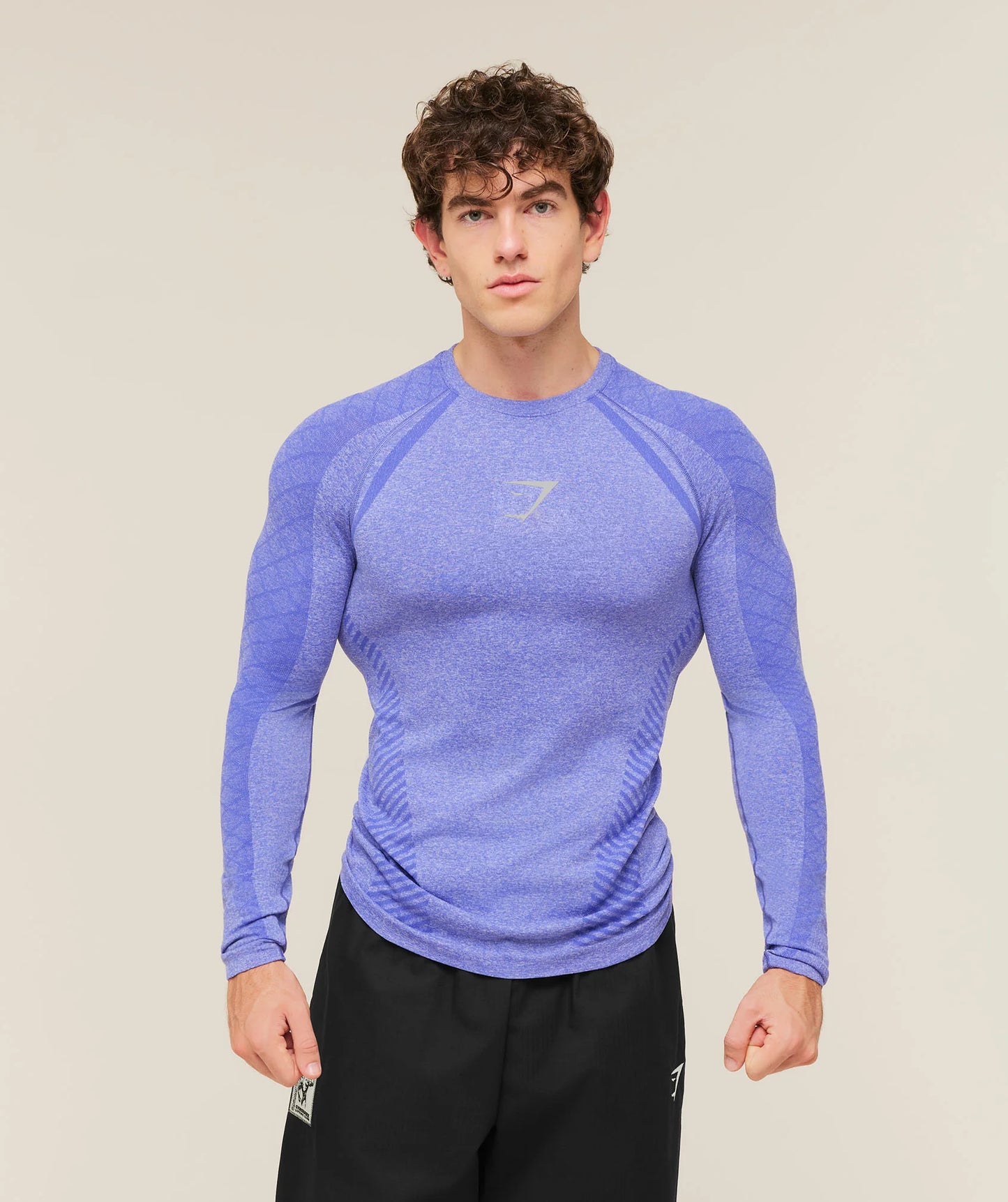 Playera Devant Manga Larga - Azul Cielo
