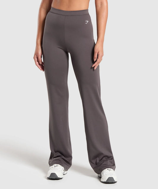 Everyday Regular Flared Leggings - Greyed Purple