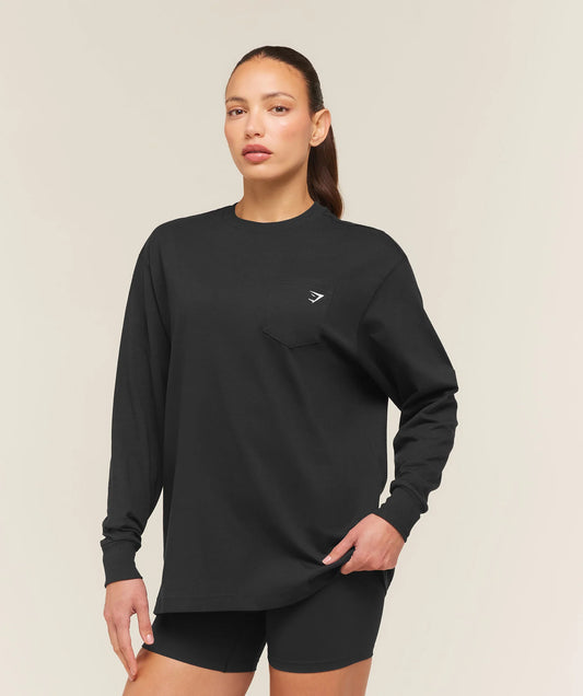 Blusa Juicy Manga Larga - Negra
