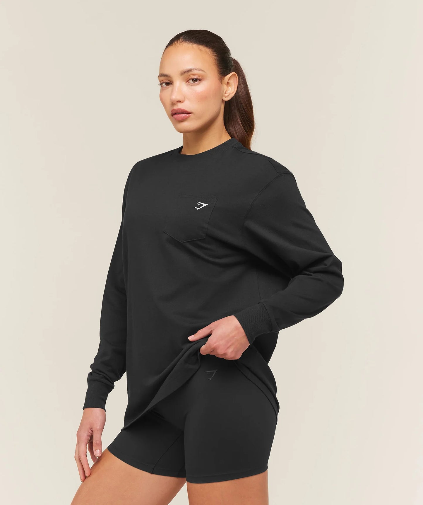 Blusa Juicy Manga Larga - Negra