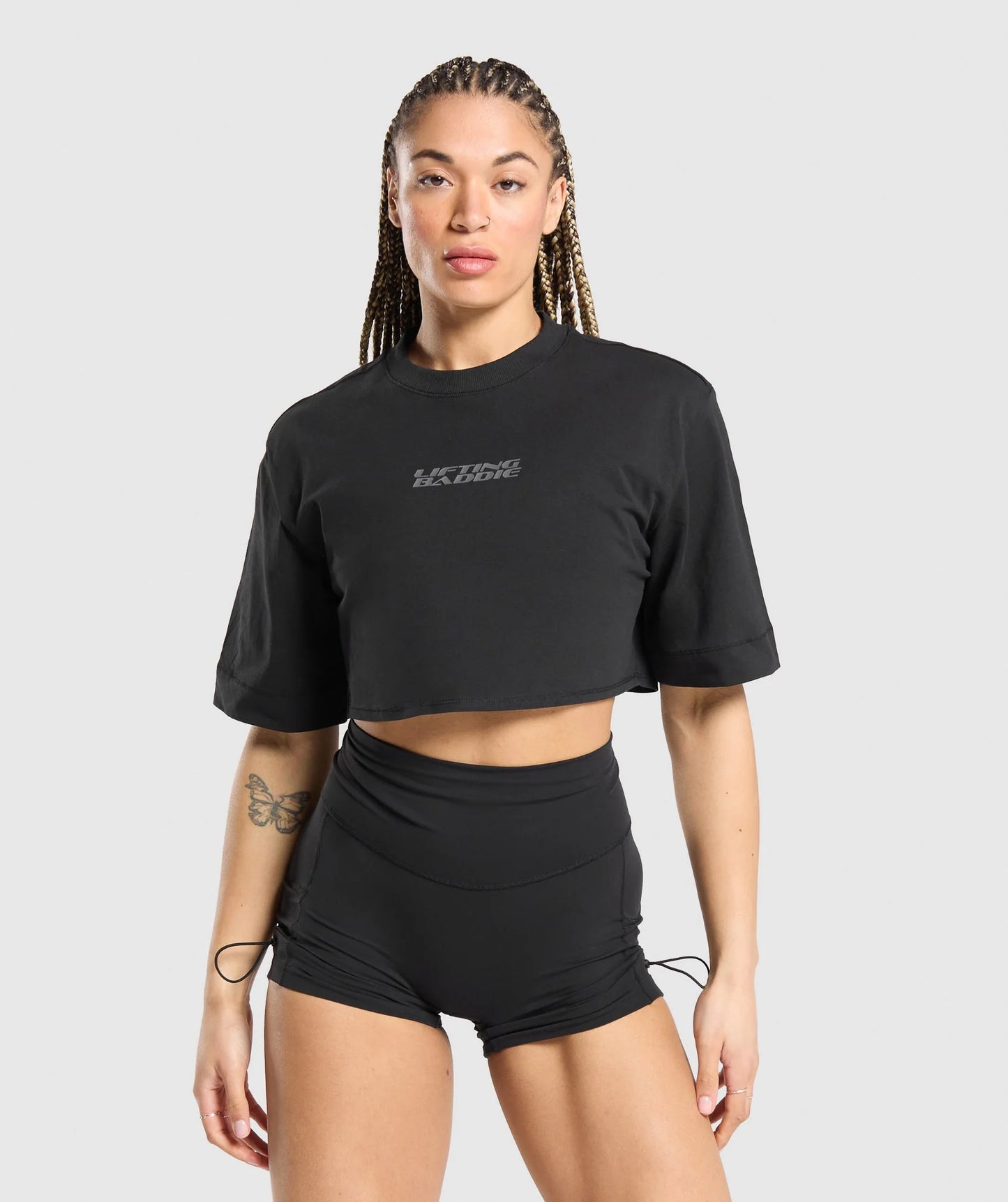 Lifting Baddie Boxy Crop Top