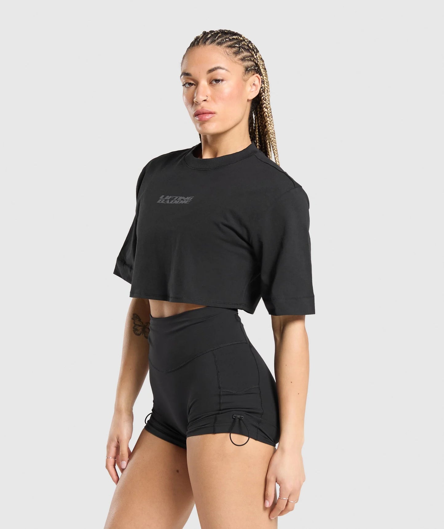 Lifting Baddie Boxy Crop Top