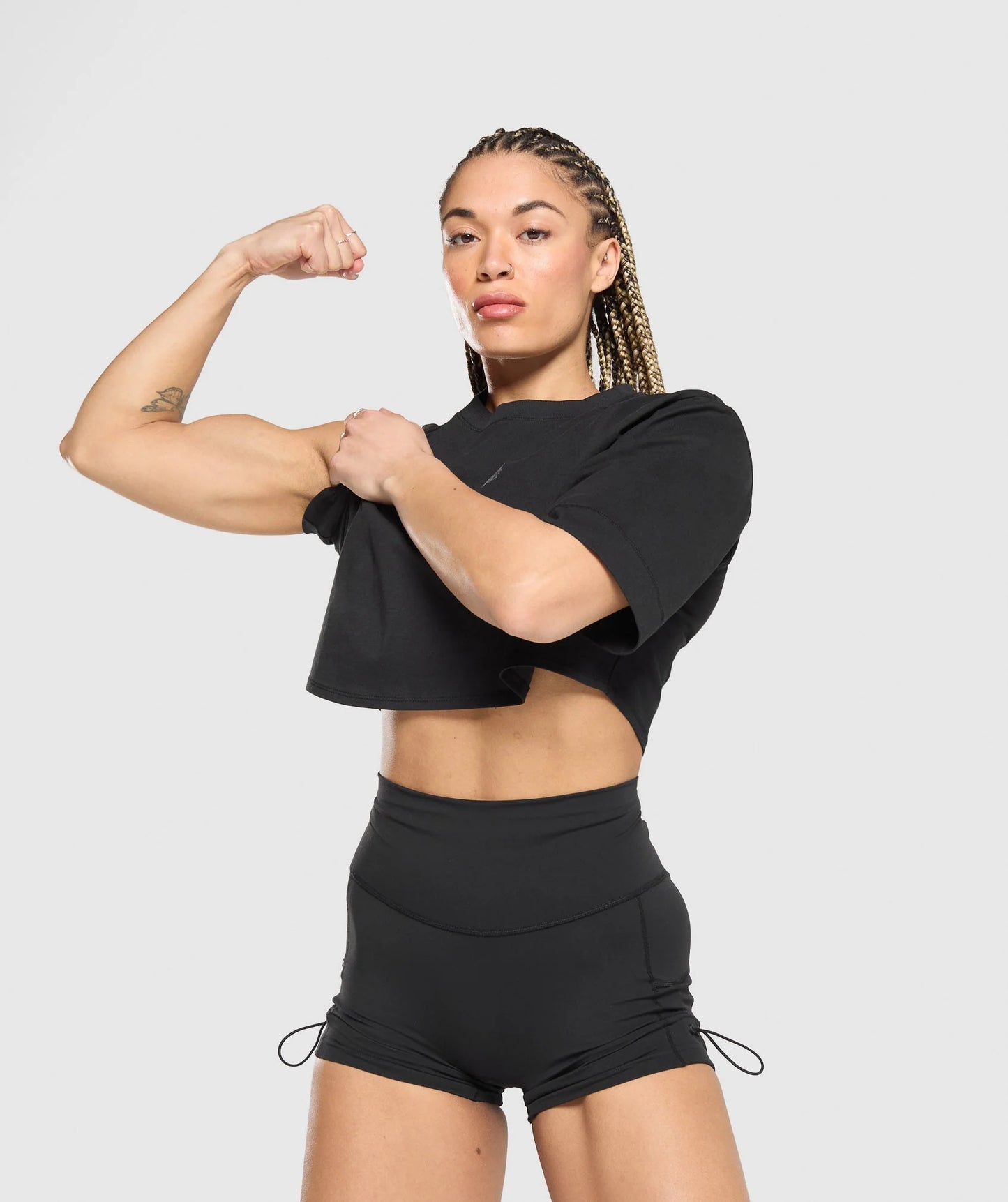 Lifting Baddie Boxy Crop Top