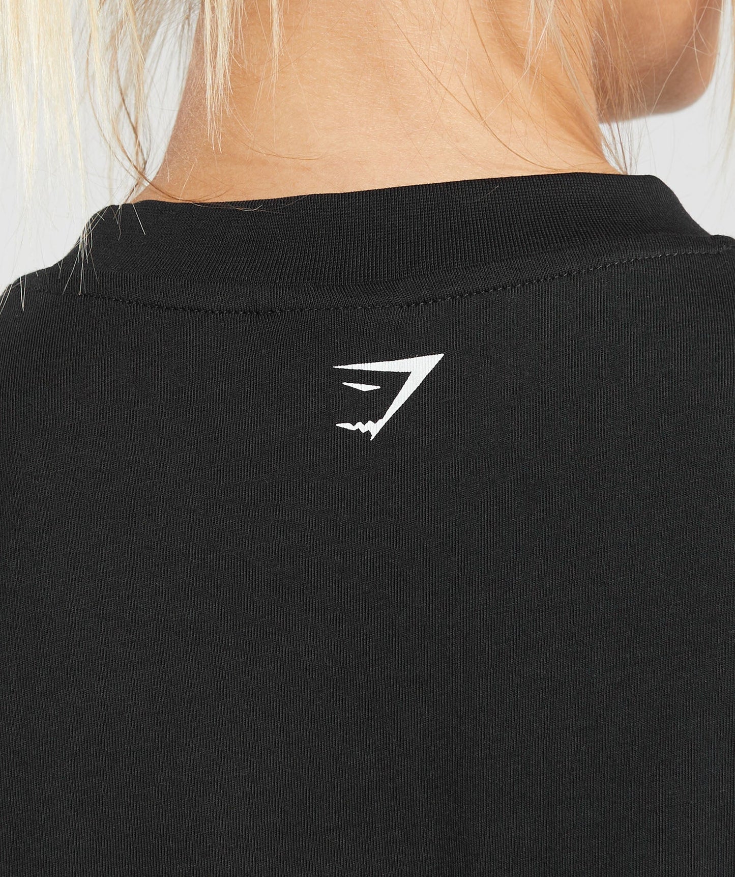 Minimal Label Oversized T-Shirt - Black