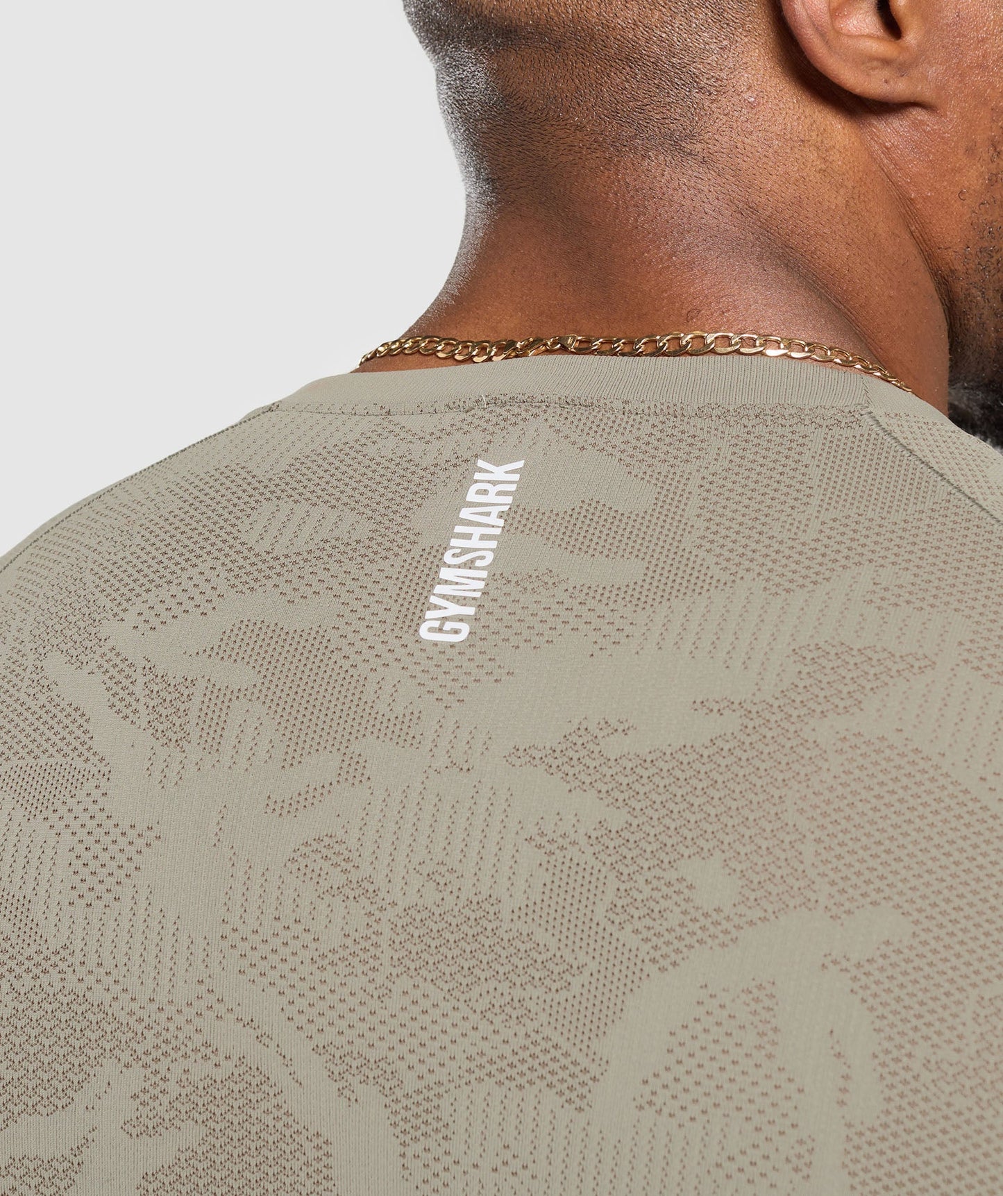 Playera Sin Costuras Geo - Café