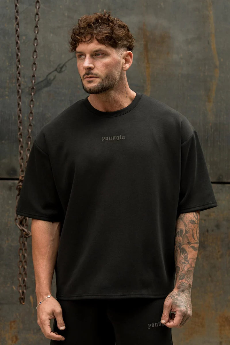 Playera Oversized Soft - Negra