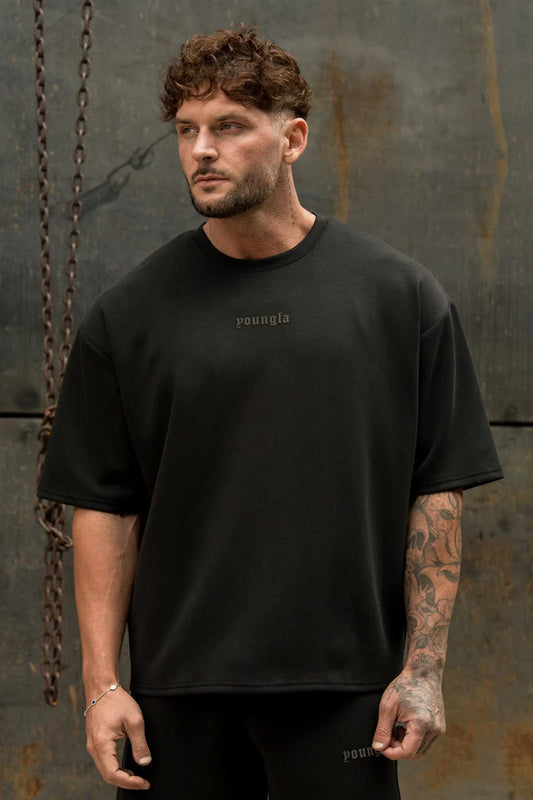 Playera Oversized Soft - Negra