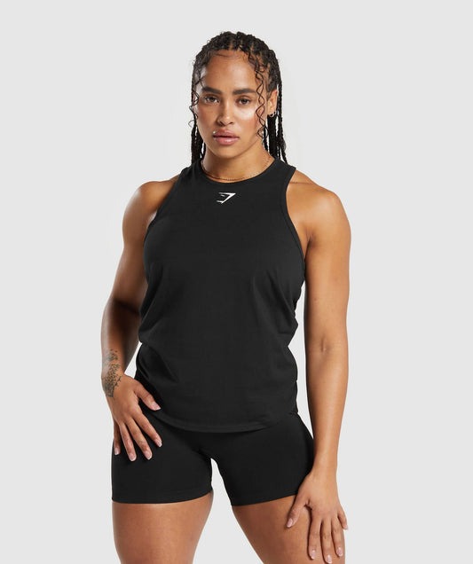 Gymshark Training Cotton Tank - Black