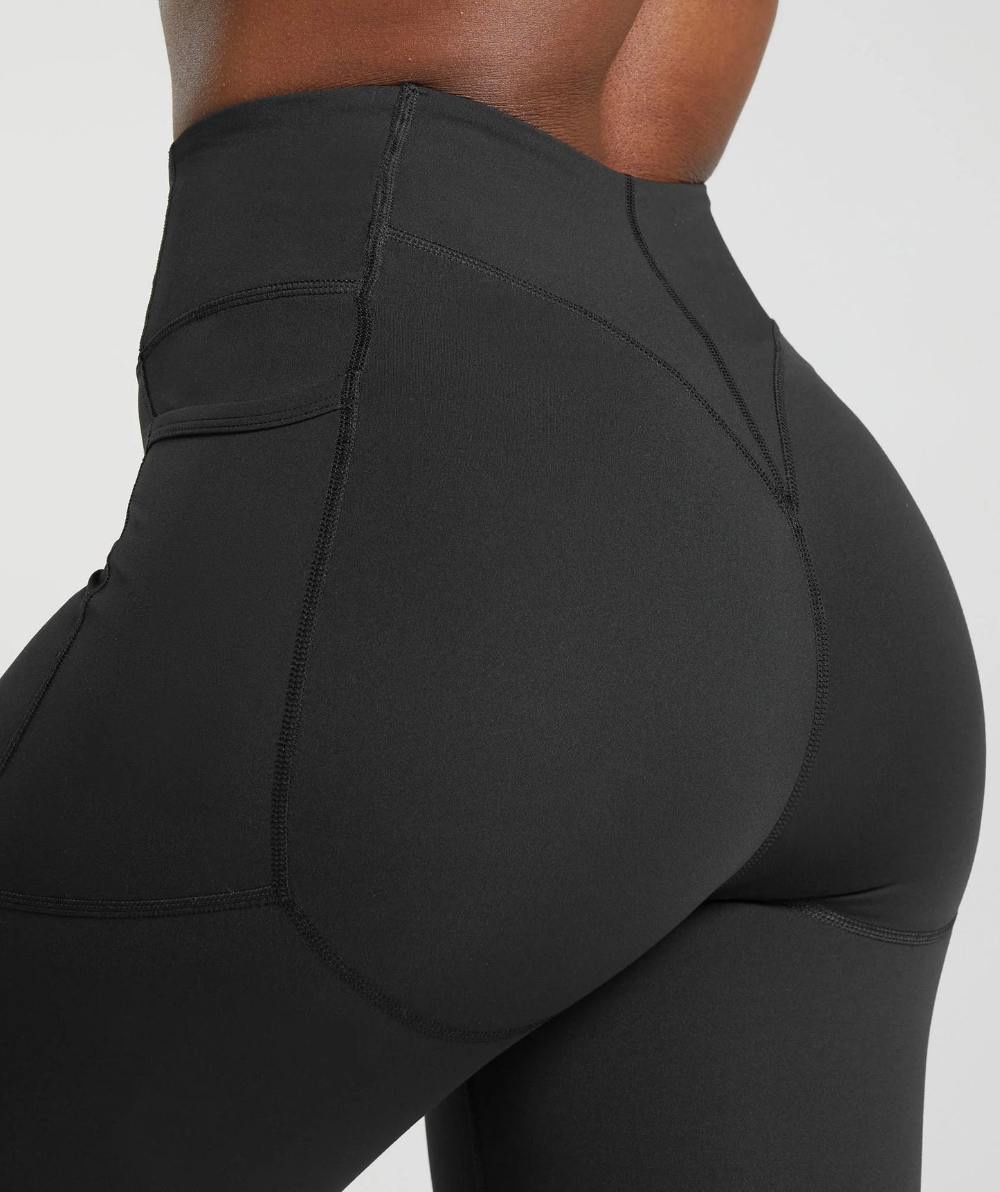 Leggings Con Bolsa - Negro