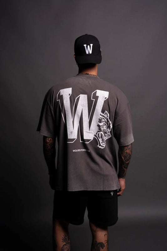 Playera “Our Stamp” Premium Oversized - Gris