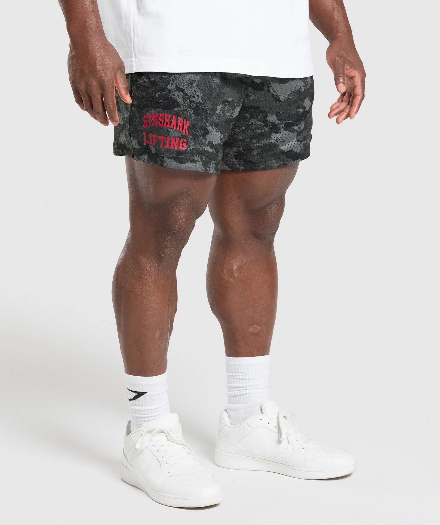 Short Malla 5 - Gris Camo