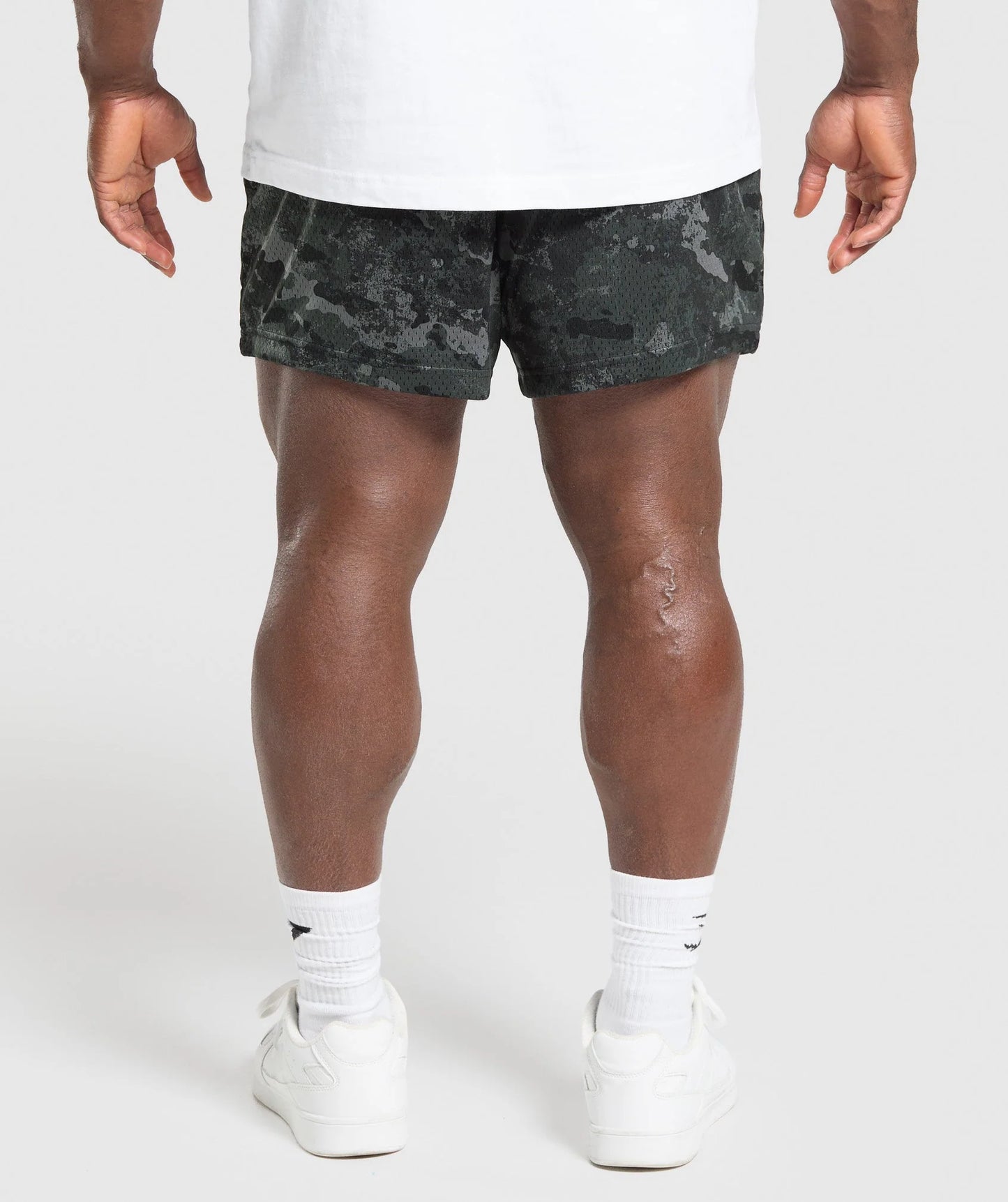Short Malla 5 - Gris Camo