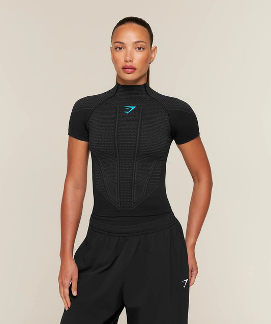 Onyx V1 Baby Tee  - Negra/Azul